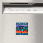 Northern Lights Spirit Bear Magnet (In Situ (Geschirrspüler))