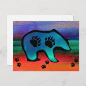 Northern Lights Spirit Bear Postkarte (Vorne/Hinten)