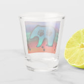 Northern Lights Spirit Bear Schnapsglas (Rückseite)