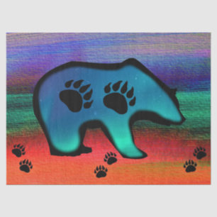Northern Lights Spirit Bear Seidenpapier
