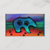 Northern Lights Spirit Bear Visitenkarte (Vorderseite)