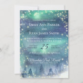 Northern Lights Starry Aurora Sky Einladung (Vorderseite)