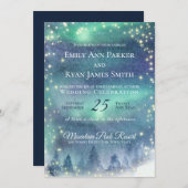 Northern Lights Starry Aurora Sky Einladung (Vorne/Hinten)