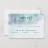 Northern Lights Starry Sky Wedding Response Einladung (Vorderseite)