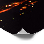 Northern Lights Tanzen vor Denali Poster (Ecke)