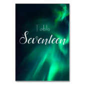 Northern Lights-Tischnummer Tischnummer (Rückseite)