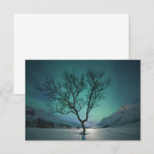 Northern Lights Tree Card (Vorne/Hinten)