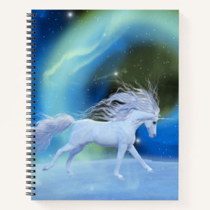 Northern lights unicorn Spiral Notebook Notizblock