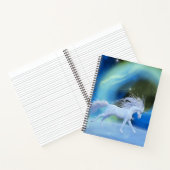 Northern lights unicorn Spiral Notebook Notizblock (Innenseite)
