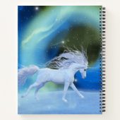 Northern lights unicorn Spiral Notebook Notizblock (Rückseite)