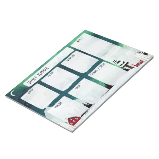 Northern Lights Weekly Notizblock (angewinkelt)