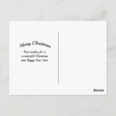 Northern Lights Weihnachten Postkarte (Rückseite)