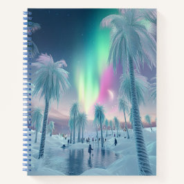 Northern Lights Winter Wonderland Notebook Notizblock