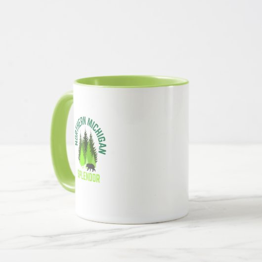 Northern Michigan Heimat Coffee Tasse (Vorderseite Links)