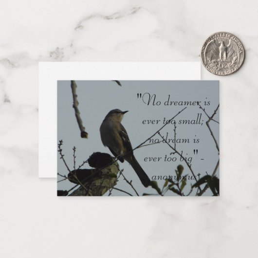 Northern Moird Zitat Clearwater Florida Mitteilungskarte (Vorderseite/Rückseite Beispiel)