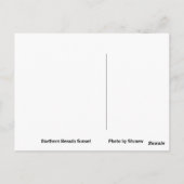 Northern Nevada Sunset Postkarte (Rückseite)