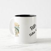Northern Pike Fishermans Personalisiert Zweifarbige Tasse (Vorderseite Links)