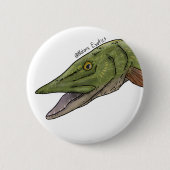Northern Pike pin Button (Vorderseite)