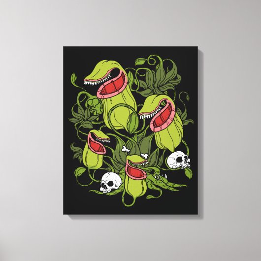 Northern Pitcher Sarracenia Leinwanddruck (Vorderseite)