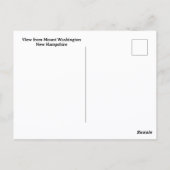 Northern Presidential Range New Hampshire Photo Postkarte (Rückseite)