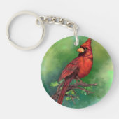 Northern Red Kardinal Bird Schlüsselanhänger Gift (Vorderseite)
