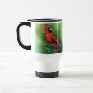 Northern Red Kardinal Bird Travel Mug Geschenk Reisebecher