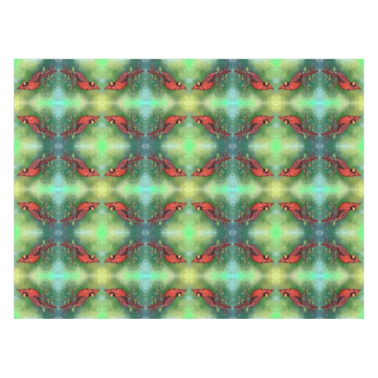 Northern Red Kardinal Tableclout Tischdecke (Vorderseite (Horizontal))