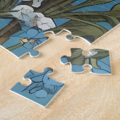 Northern Saw-Whet Owl William Morris Inspiriert Puzzle (Seite)