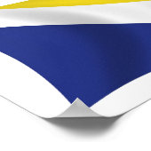 Northern Schleswig Flag Poster Print (Ecke)