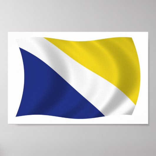 Northern Schleswig Flag Poster Print (Vorne)