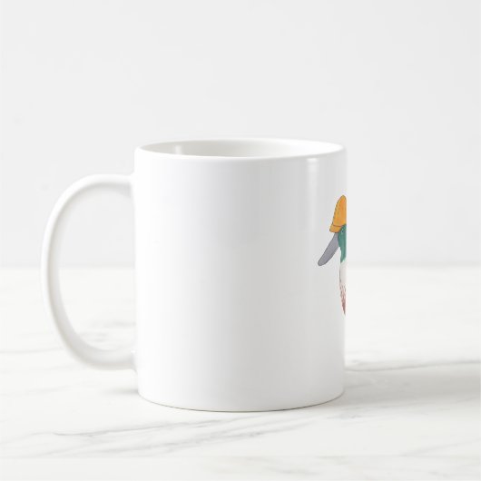 Northern Shoveler Ente mit hartem Hut Kaffeetasse (Links)