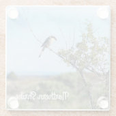 Northern Shrike Glasuntersetzer (Rückseite)