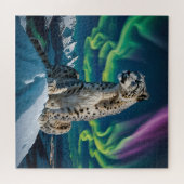 “Northern Sky Wanderer” – Snow Leopard Portrait Puzzle (Horizontal)