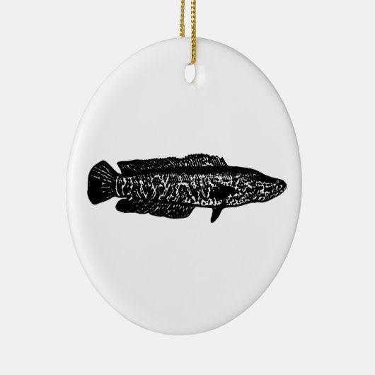 Northern Snakehead Keramik Ornament (Rechts)