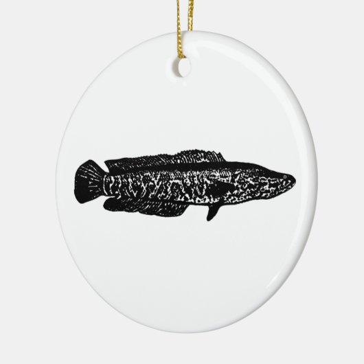 Northern Snakehead Keramik Ornament (Links)