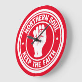 Northern Soul Clock Große Wanduhr (Winkel)