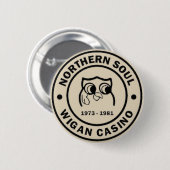 Northern Soul Wigan Casino Badge Button (Vorne & Hinten)