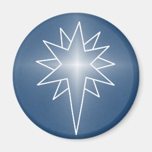 Northern Star Christmas Magnet, Royal Blue Magnet