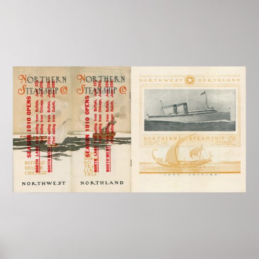 Northern Steamship Company Poster (Vorne)