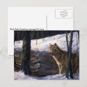 Northern Timber Wolf Postkarte (Vorne/Hinten)