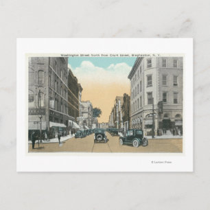 Northern View of Washington Street vom Court Postkarte