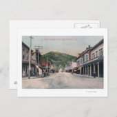 Northern View von B Street San Rafael, CA Postkarte (Vorne/Hinten)