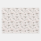 Northern Woods Botanicals Birds Weihnachten Geschenkpapier Set (Vorderseite)
