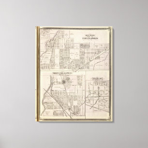 Northerneastern Teil von Indianapolis Leinwanddruck