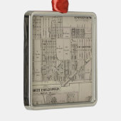 Northerneastern Teil von Indianapolis Silbernes Ornament (Rechts)