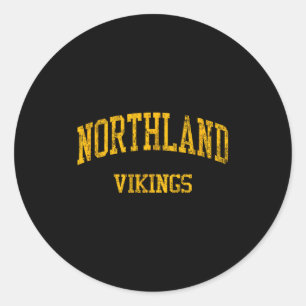 Northland High School Hs Columbus Oh Vintage Srts Runder Aufkleber