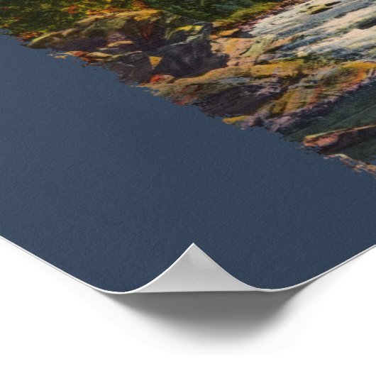 Northland Rapids Painted Poster (Ecke)