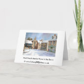 Northleach Marktplatz im Schnee Karte (Rückseite)