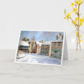 Northleach Marktplatz im Schnee Karte (Gelbe Blume)