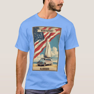 Northport Alabama USA Vintage Reise Tourismus Über T-Shirt